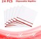 Red Party Supplies,Red Disposable Tableware Includes 24 Plates,24 Napkins and 1 Tablecloth